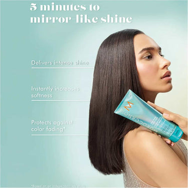 3 minutes to mirror like shine with MOROCCANOIL High Shine Gloss Mask