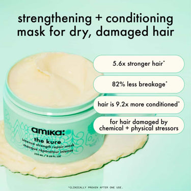 AMIKA The Kure Intense Strength Repair Mask strengthening + conditioning mask for dry, damaged hair