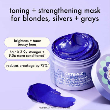 AMIKA toning + strengthening mask for blondes, silvers + grays