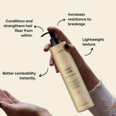 LAKME TEKNIA Deep Care Conditioner conditions and stregthens hair, lightweight conditioner