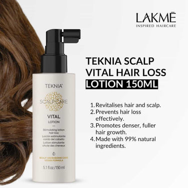 LAKMÉ TEKNIA SCALP CARE Vital Lotion stimulating lotion designed to prevent hair loss and revitalise devitalised hair
