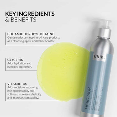 MUK Head muk Oily Scalp Shampoo key ingredients and benefits