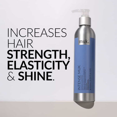 MUK Intense muk Repair Shampoo is a protein-rich formula designed to deliver the perfect balance of moisture and strength