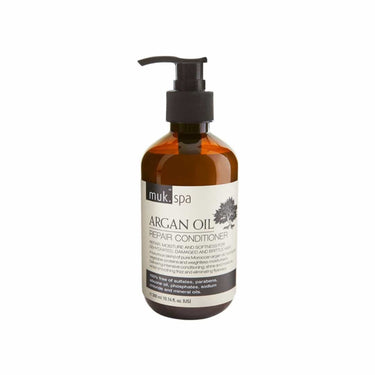 MUK Spa Argan Oil Repair Conditioner 300ml Repair, hydrate, and soften your hair with this luxurious conditioner enriched with Moroccan Argan Oil