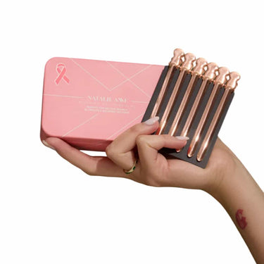 NATALIE ANNE Pink Ribbon Power Grip Sectioning Clips (15)