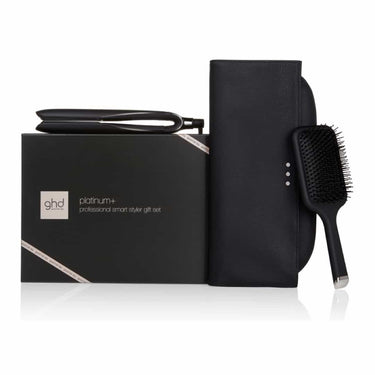 GHD PLATINUM+ HAIR STRAIGHTENER GIFT SET IN BLACK