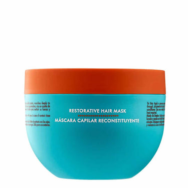 Moroccanoil Restorative Hair Mask 250ml – Repair and Strengthen Damaged Hair. Revive and restore damaged hair with Moroccanoil Restorative Hair Mask, a powerful 5-7 minute treatment designed to reconstruct and strengthen hair that has been compromised by chemical treatments or heat styling
