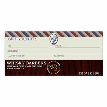 WHISKY BARBERS VOUCHERS - Trendz Studio