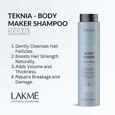 A volumising shampoo that strengthens fine hair from within, creating a fuller, more voluminous effect