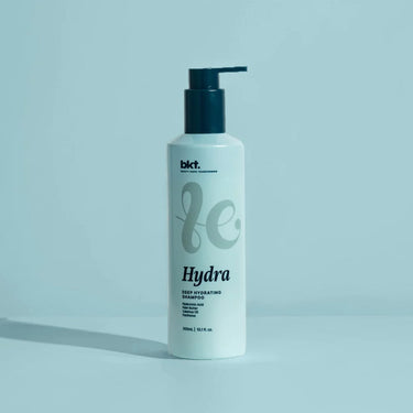 BKT Hydra Deep Hydrating Shampoo delivers a gentle yet effective cleanse using mild surfactants that remove build-up without stripping essential moisture