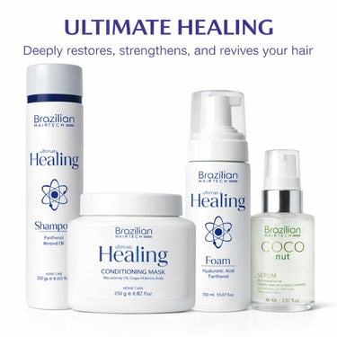 BRAZILIAN HAIRTECH Ultimate Healing range, Deeply restores, strengthens, and revives your hair