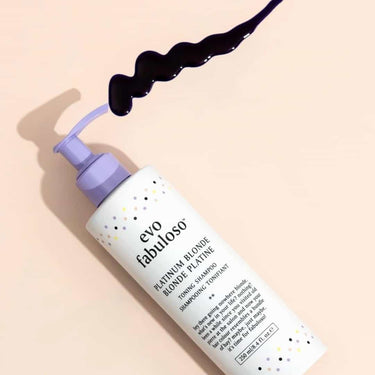 Blondes and greys, keep your colour cool, bright, and brass-free with Evo Fabuloso Platinum Blonde Toning Shampoo