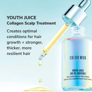 COLOR WOW Youth Juice Collagen Scalp Treatment Creates optimal conditions for hair growth + stronger, thicker, more resilient hair