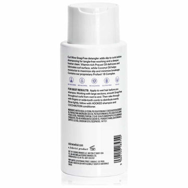 COLOR WOW CURL Snag-Free Pre-Shampoo Detangler For Curly Hair back of bottle
