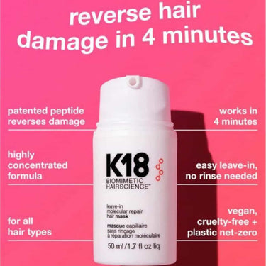 K18 Leave-In Molecular Repair Hair Mask 50ml