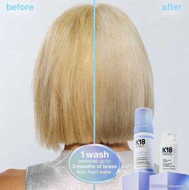 K18 new purple shampoo before and after