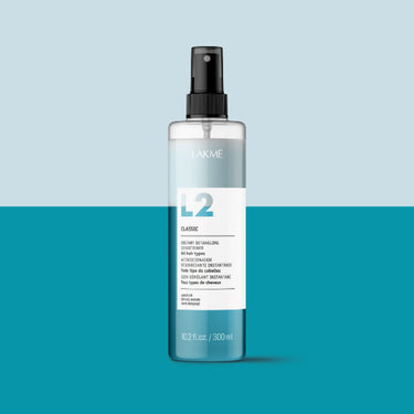 LAKME L2 Classic Instant Detangling Conditioner 300ml A lightweight bi-phase leave-in conditioner that instantly softens, detangles and controls frizz without weighing the hair down