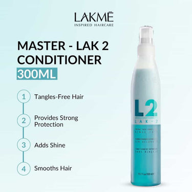 LAKME LAK-2 Instant Hair Conditioner, tangles free hair, provides strong protection, adds shine, smooths hair