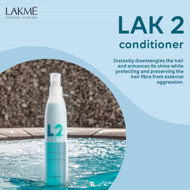 LAKME LAK2 Instant Hair Conditioner Instantly disentangles the hair and enhances its shine while protecting and preserving the hair fibre from external aggression