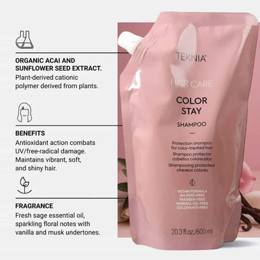LAKME TEKNIA Colour Stay Shampoo REFILL 600ml benefits