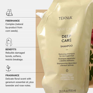 LAKME TEKNIA Deep Care Shampoo REFILL 600ml benefits