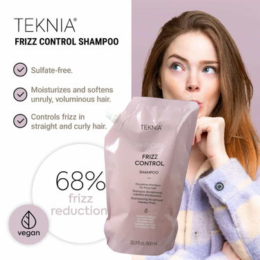 LAKME TEKNIA Frizz Control Shampoo REFILL 600ml 68% frizz reduction