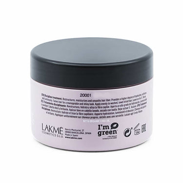 LAKME TEKNIA Frizz Control Treatment 250ml back of tub