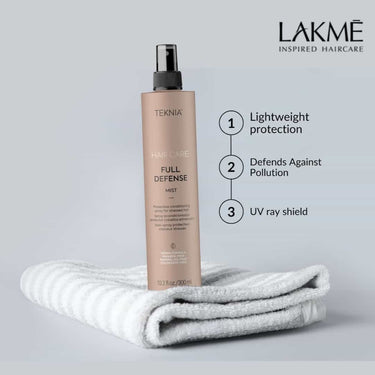 LAKME TEKNIA Full Defense Mist lightweight protection, defends against pollution, UV ray shield