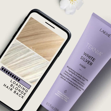 LAKME TEKNIA White Silver Mask with before and after