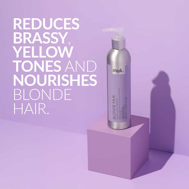 MUK Blonde muk Maintenance Shampoo 300ml Brighten, tone and care for blonde, grey, or white hair—gently and effectively