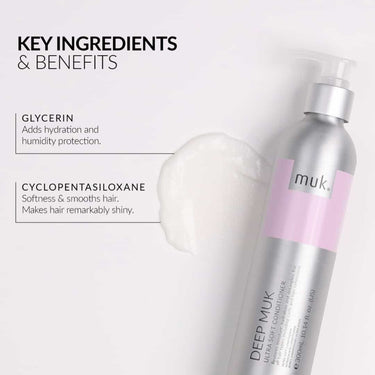 MUK Deep muk Ultra Soft Conditioner key ingredients and benefits
