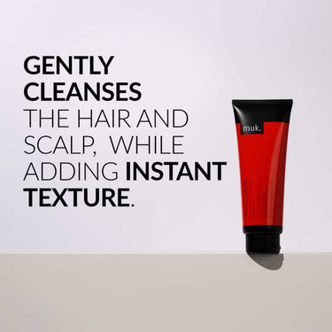 MUK Hard muk Styling & Texturising Shampoo 250ml Prep your hair for ultimate style control with raw texture and volume