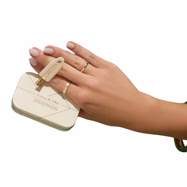 NATALIE ANNE Creaseless Setting Clips - Choc/Ivory (10)