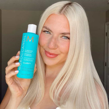 Reset your hair with Moroccanoil Clarifying Shampoo 250ml a deep-cleansing shampoo designed to&nbsp;remove buildup, restore balance, and revive dull, heavy hair without stripping essential moisture