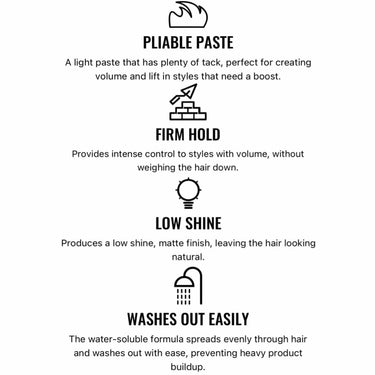 Uppercut Deluxe FEATHERWEIGHT FIBER PASTE benefits