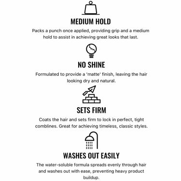 Uppercut Deluxe MATTE POMADE benefits