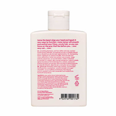 EVO Mane Tamer Smoothing Shampoo 300ml back of bottle