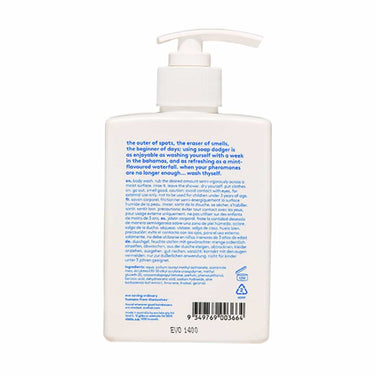 EVO Soap Dodger Body Wash 300ml back of bottle