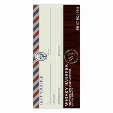 WHISKY BARBERS VOUCHERS - Trendz Studio
